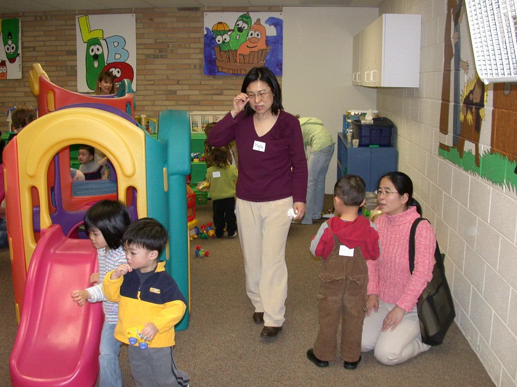 Children ages 0 to 3 at the first Sunday worship