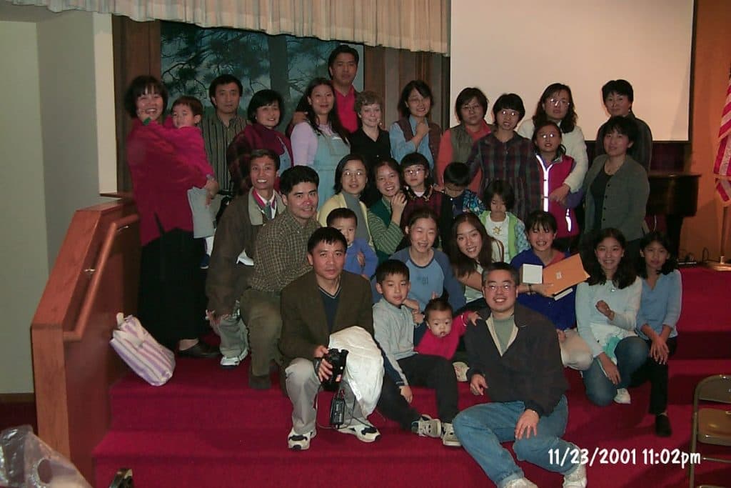 First baptism gathering, 23 November 2001