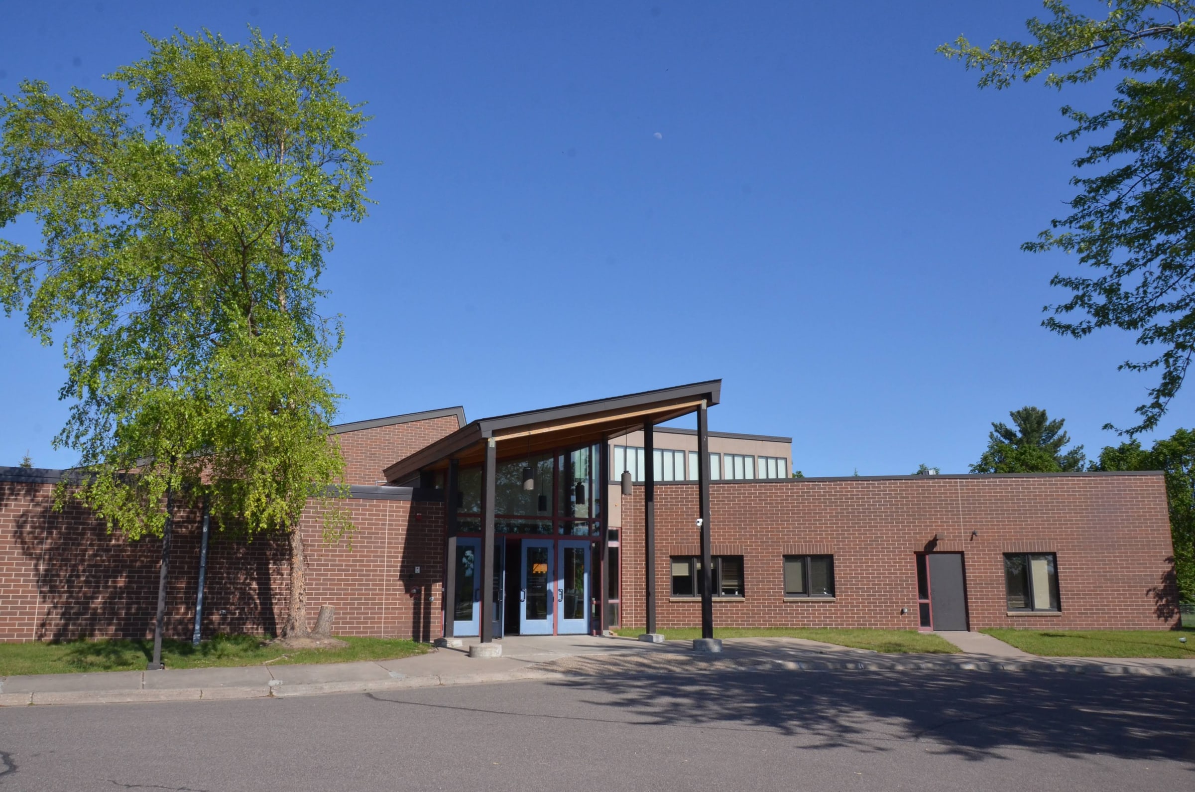 Church building exterior in daylight