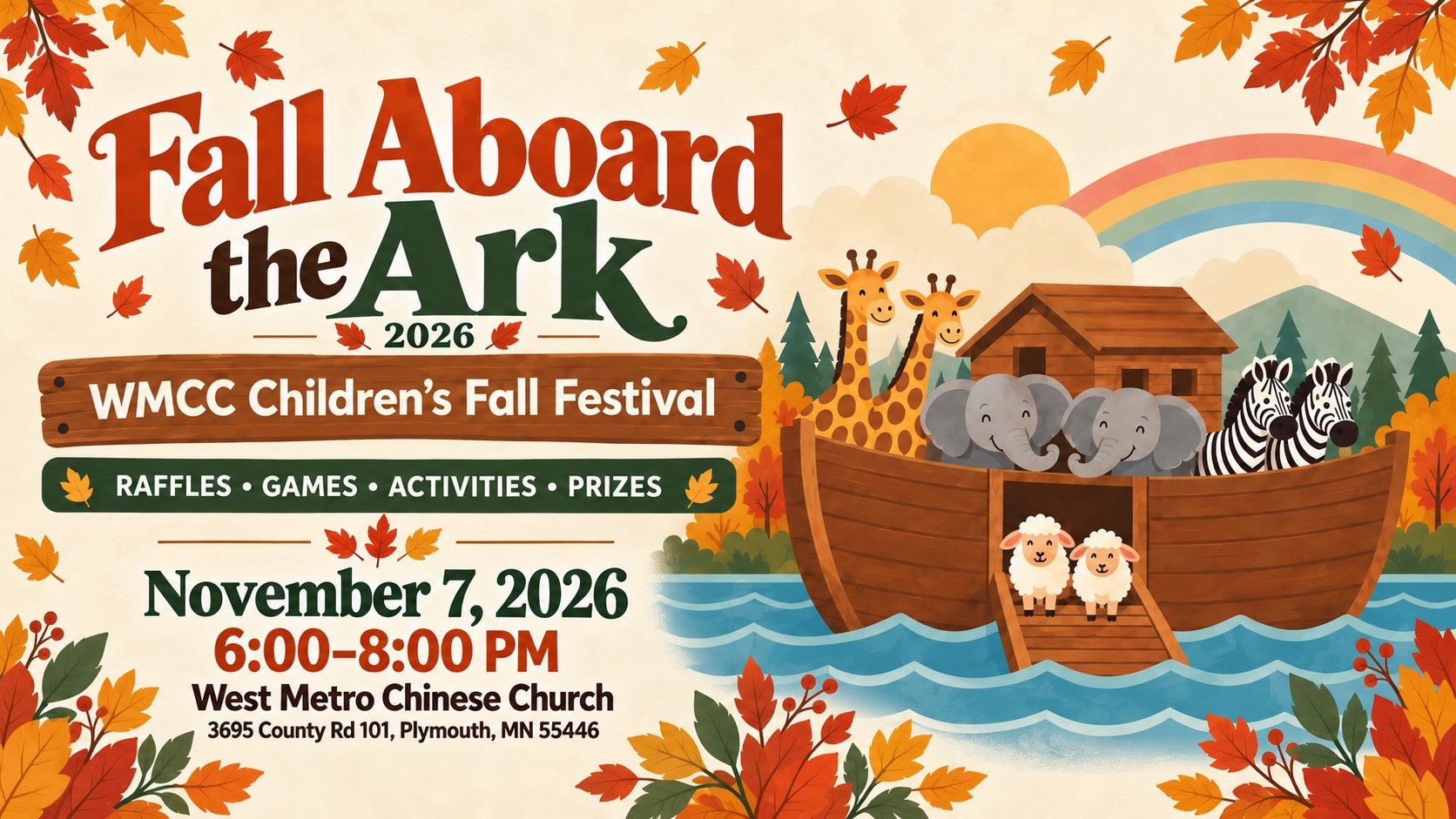 Fall Aboard the Ark: Children’s Fall Festival