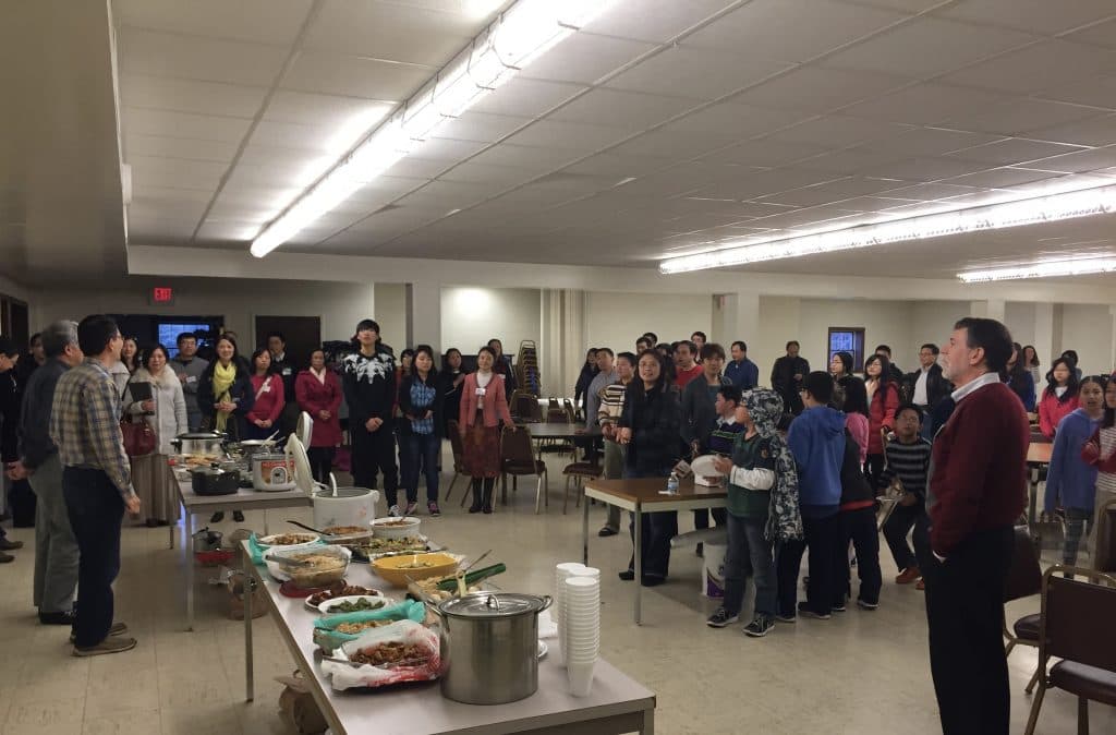 Gospel potluck meal